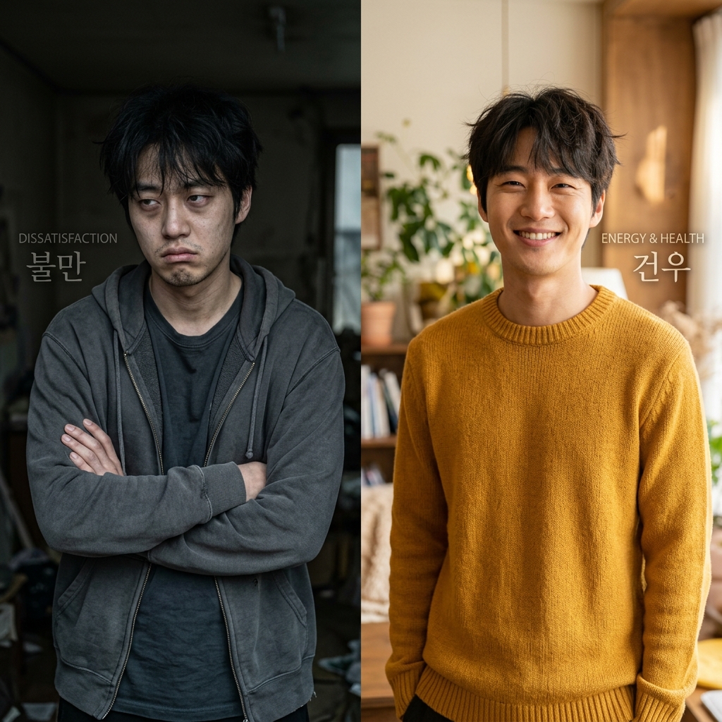 불만에서 건우로의 변화